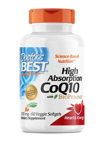 1-High Absorption CoQ10 with BioPerine, 200mg - 60 veggie softgels 1