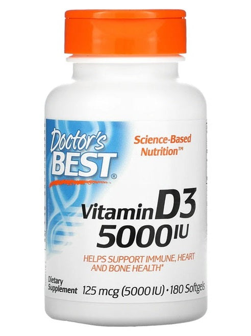1-Vitamin D3, 5000 IU - 180 softgels 1