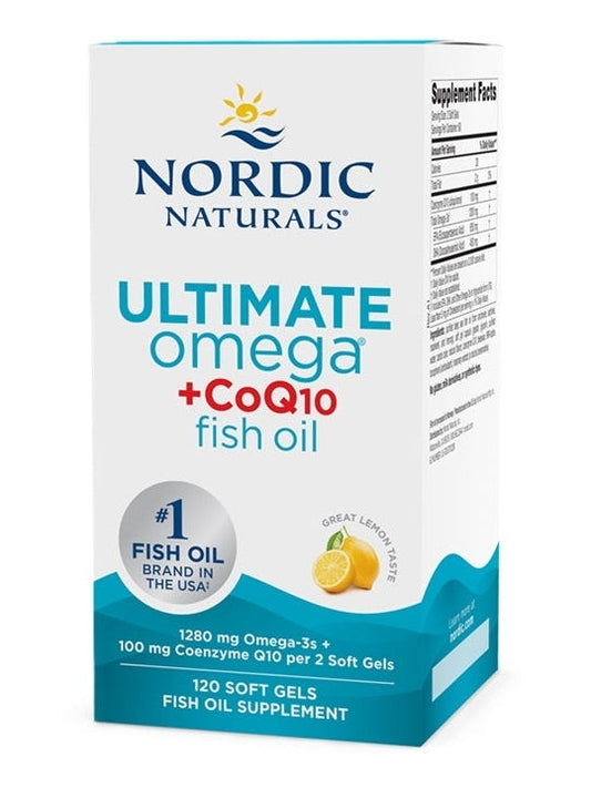 1-Ultimate Omega + CoQ10, 1280mg Lemon - 120 softgels 1