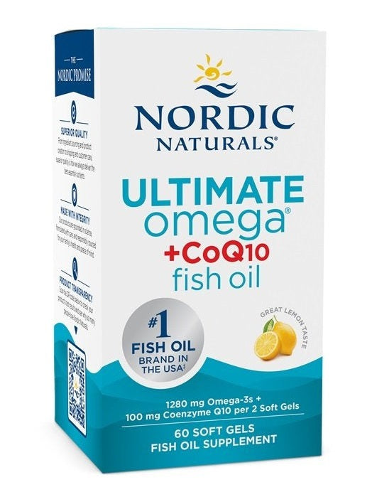 1-Ultimate Omega + CoQ10, 1280mg Lemon (EAN 768990891151) - 60 softgels 1