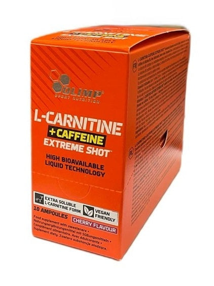 1-L-Carnitine + Caffeine Extreme Shot, Cherry - 10 x 25 ml. 1