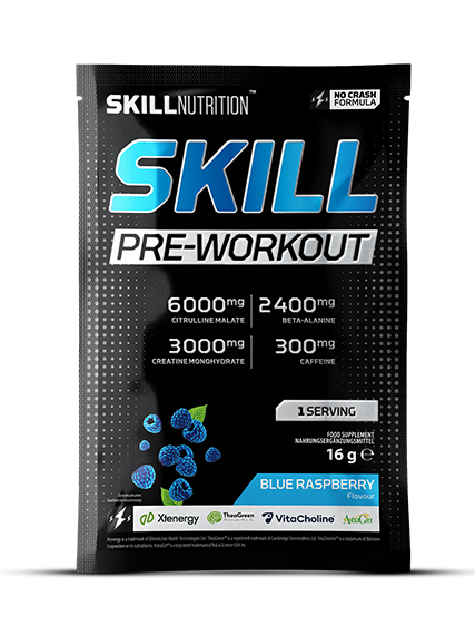 1-Skill Pre-Workout, Blue Raspberry - 16 grams (1 serving) 1