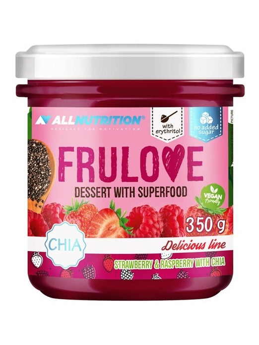 1-Frulove Dessert with Superfood, Strawberry & Raspberry with Chia - 350 grams 1
