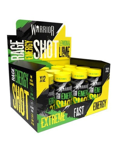1-Rage Energy Shot, Lemon & Lime - 12 x 60 ml. 1
