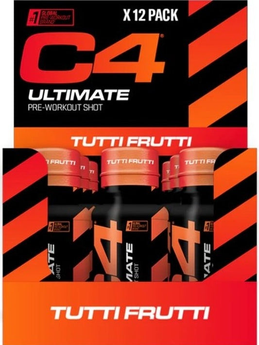 1-C4 Ultimate Pre-Workout Shot, Tutti Frutti - 12 x 60 ml. 1