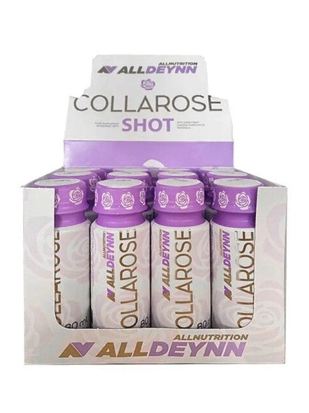 1-AllDeynn Collarose Shot, Raspberry Wild Strawberry - 12 x 80 ml. 1