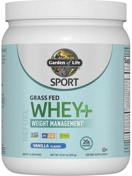 1-Sport Grass Fed Whey+ Weight Management, Vanilla - 450 grams 1