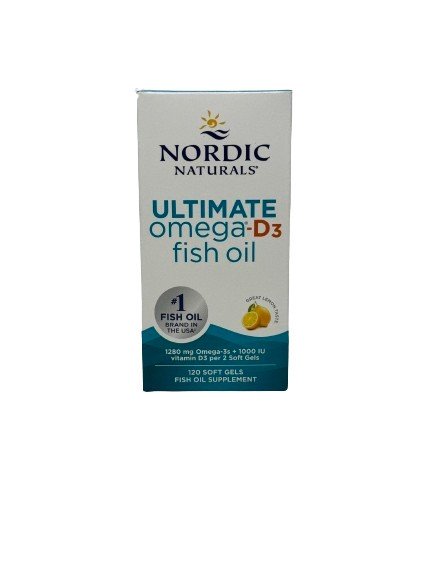 1-Ultimate Omega-D3 Fish Oil, 1280mg Lemon - 120 softgels 1