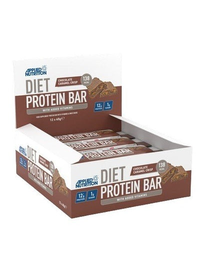 1-Diet Protein Bar, Chocolate Caramel Crisp - 12 x 45g 1