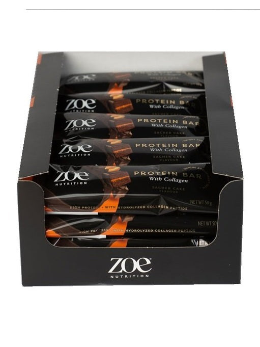 1-Protein Bar with Collagen, Sacher Cake - 20 x 50g 1