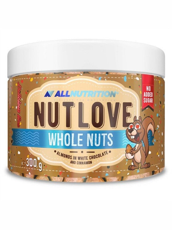 1-Nutlove Whole Nuts, Almonds in White Chocolate & Cinnamon - 300 grams 1