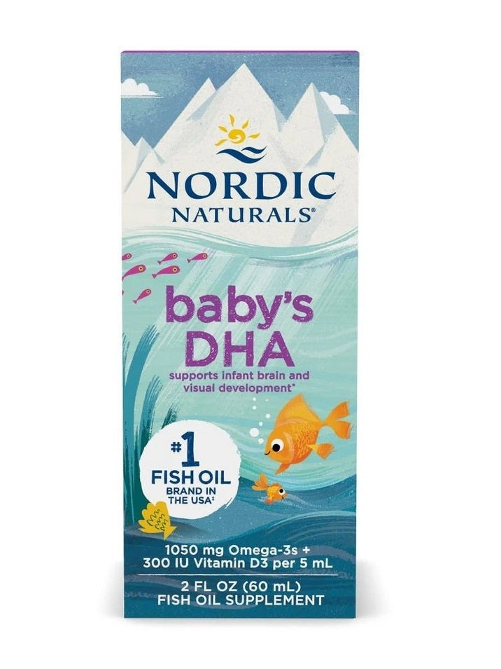 1-Baby's DHA Fish Oil, 1050mg Omega-3 with Vitamin D3 - 60 ml. 1