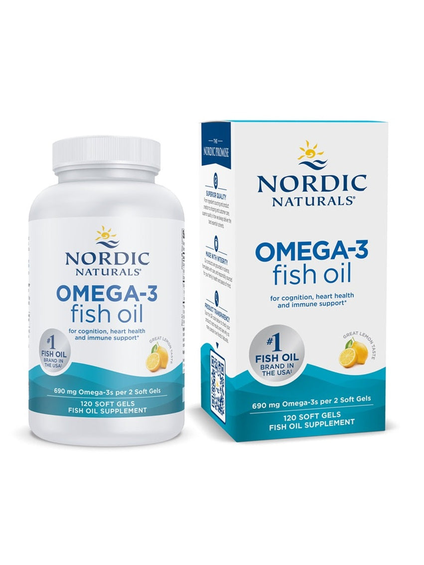 1-Omega-3, 690mg Lemon - 120 softgels 1