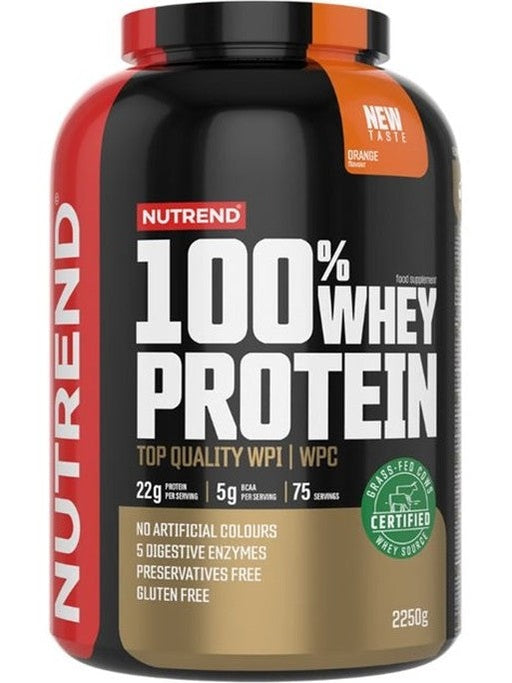 1-100% Whey Protein, Orange - 2250 grams 1