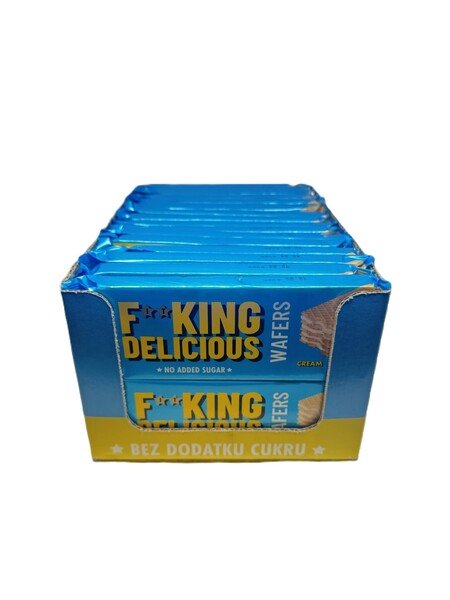 1-Fitking Delicious Wafers, Cream - 32 x 80g 1