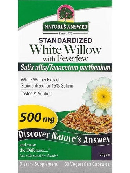 1-White Willow with Feverfew - 60 vcaps 1