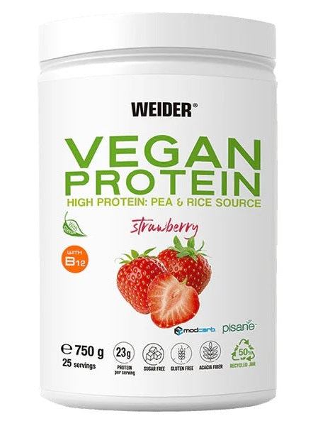 1-Vegan Protein, Strawberry - 750 grams 1