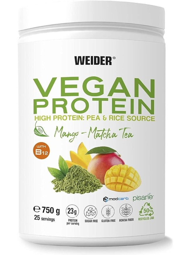 1-Vegan Protein, Mango & Matcha Tea - 750 grams 1