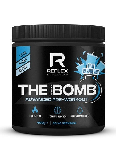 1-The Muscle Bomb, Blue Raspberry - 400 grams 1