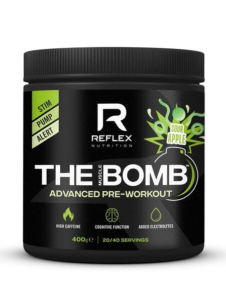 1-The Muscle Bomb, Sour Apple - 400 grams 1