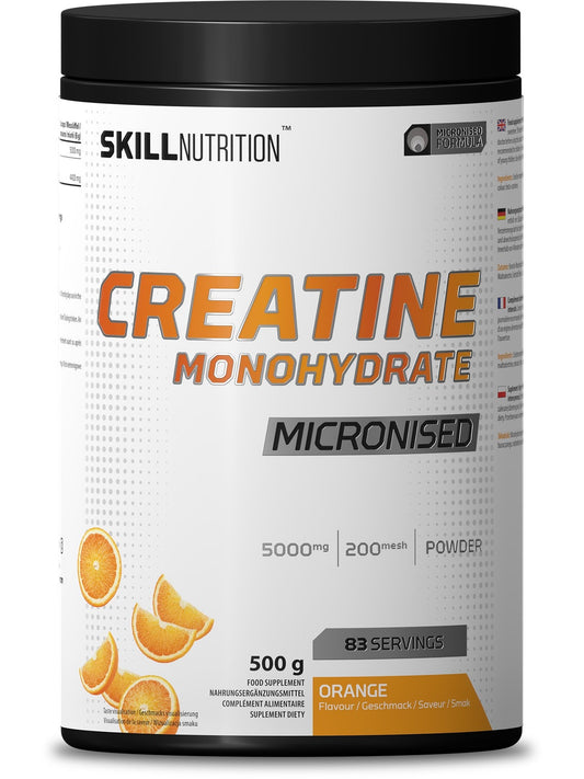 1-Micronised Creatine Monohydrate Flavoured, Orange - 500 grams 1