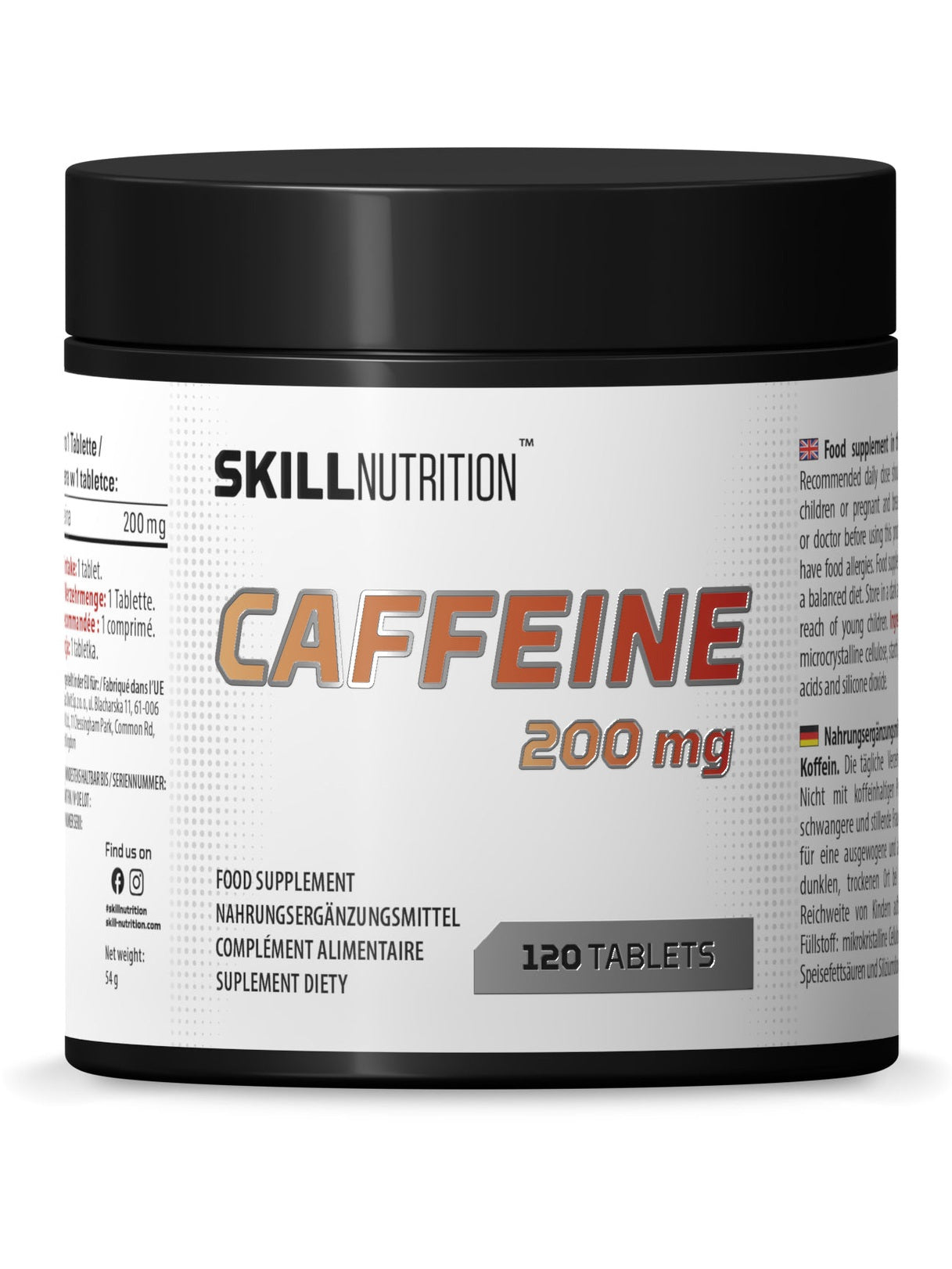 1-Caffeine, 200mg - 120 tablets 1