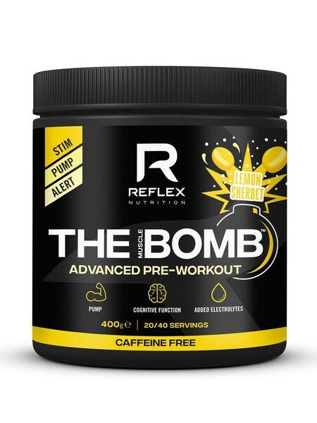 1-The Muscle Bomb Caffeine Free, Lemon Sherbet - 400 grams 1