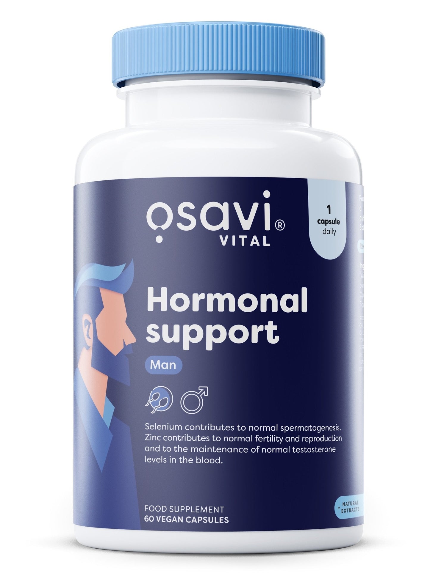 1-Hormonal Support Man - 60 vegan caps 1