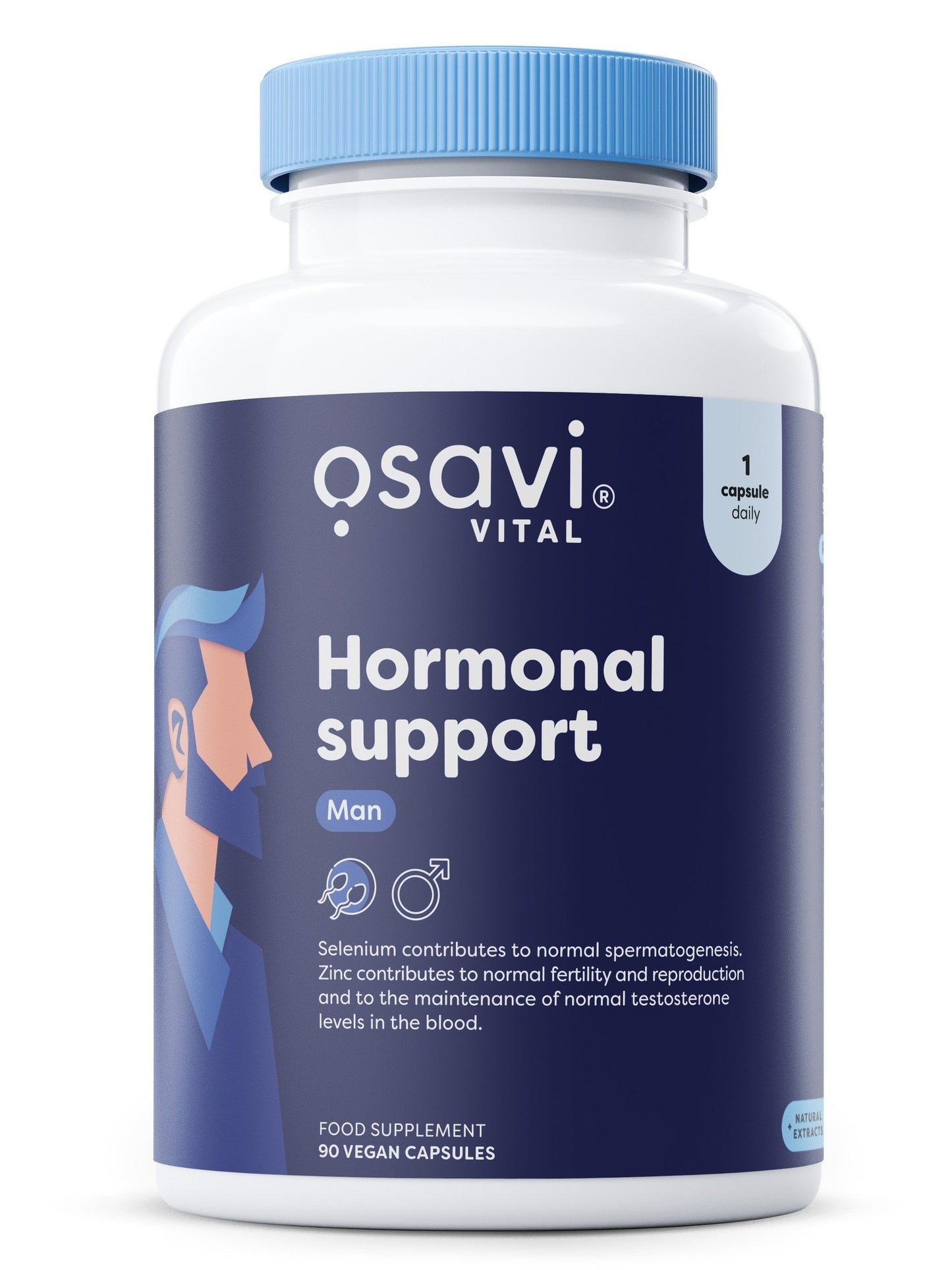 1-Hormonal Support Man - 90 vegan caps 1