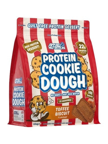 1-Protein Cookie Dough Dessert, Toffee Biscuit - 1000 grams 1