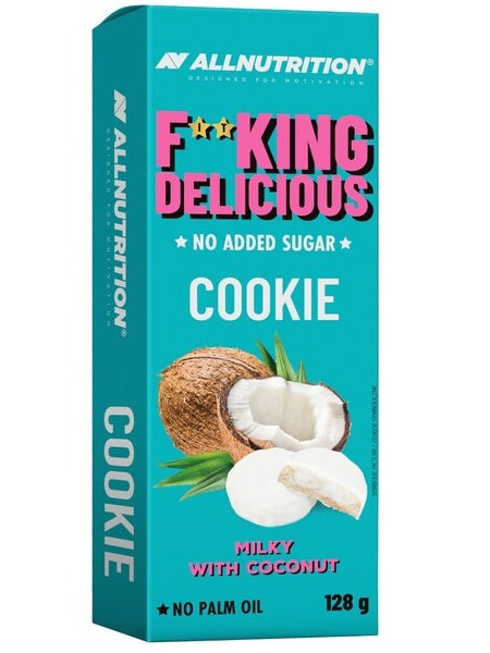 1-Fitking Delicious Cookie, Milky with Coconut - 128 grams 1