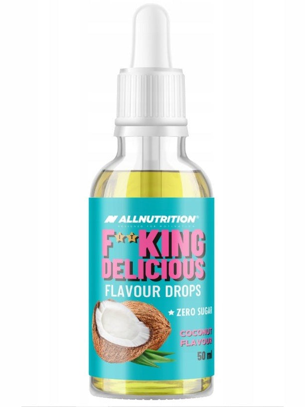 1-Fitking Delicious Flavour Drops, Coconut - 50 ml. 1