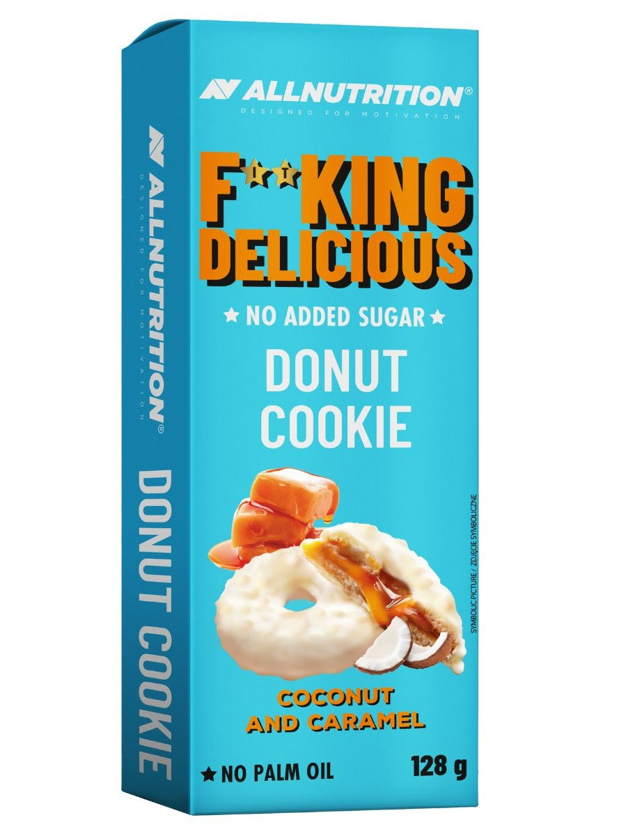 1-Fitking Delicious Donut Cookie, Coconut and Caramel - 128 grams 1
