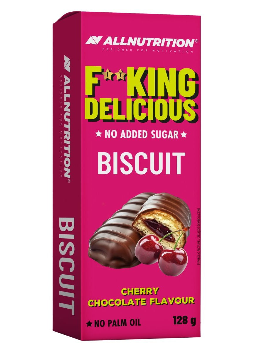 1-Fitking Delicious Biscuit, Cherry Chocolate Flavour - 128 grams 1