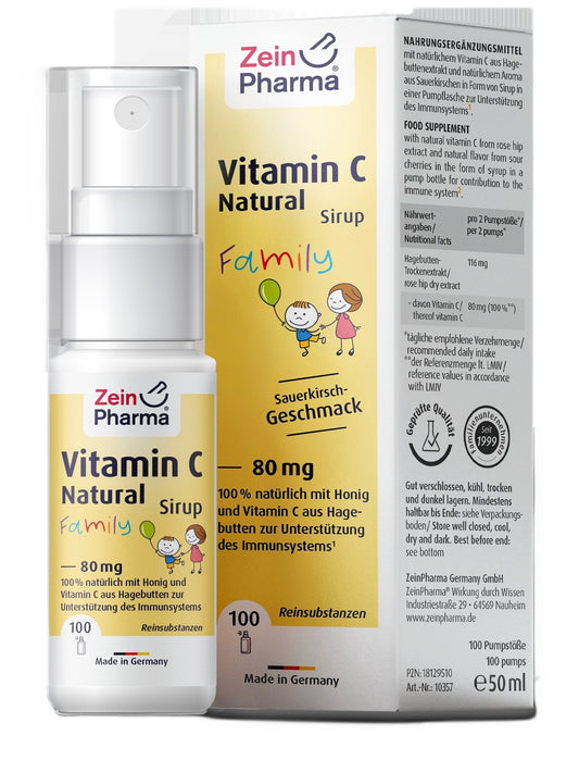 1-Vitamin C Natural Syrup, 80mg (Sour Cherry) - 50 ml. 1