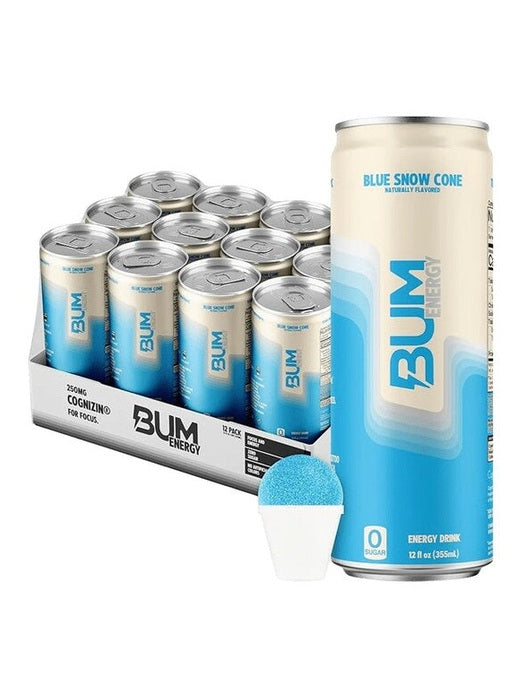 1-Bum Energy, Blue Snow Cone - 12 x 355 ml. 1