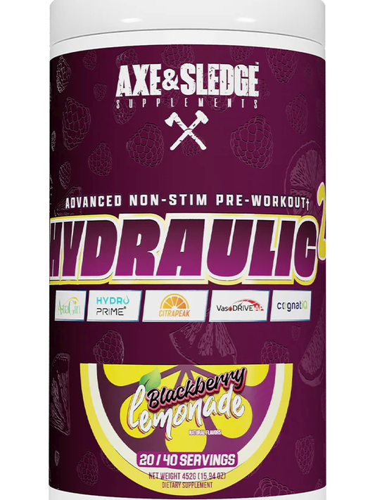 1-Hydraulic V2 Non-Stim Pre-Workout, Blackberry Lemonade - 452 grams 1