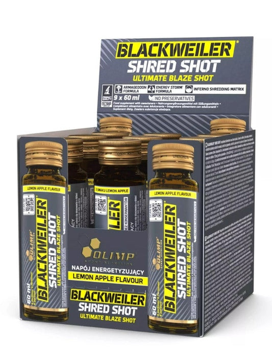 1-Blackweiler Shred Shot, Lemon Apple (EAN 5901330096853) - 9 x 60 ml. 1
