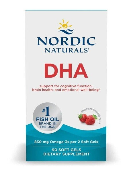 1-DHA, 830mg Strawberry - 90 softgels 1