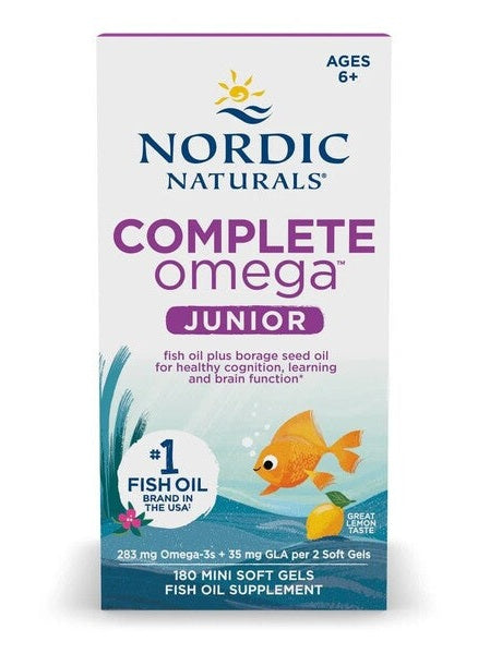 1-Complete Omega Junior, 283mg Lemon - 180 mini softgels 1