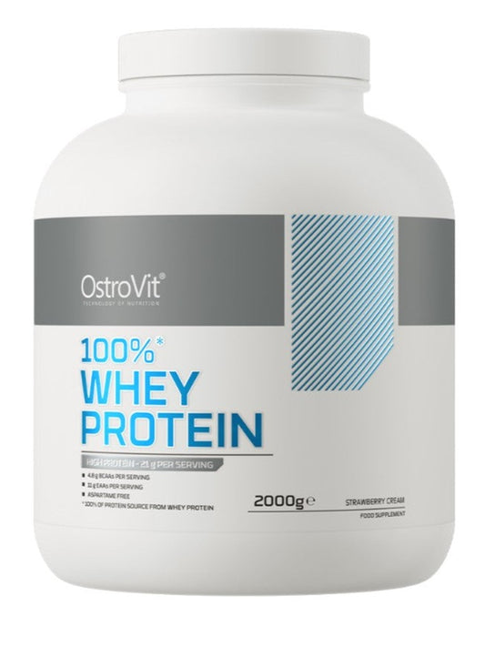 1-100% Whey Protein, Strawberry Cream - 2000 grams 1