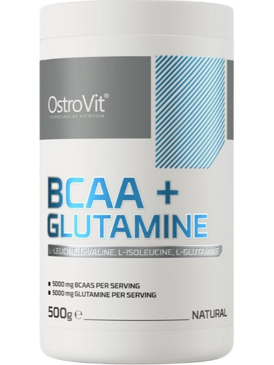 1-BCAA + Glutamine, Natural - 500 grams 1