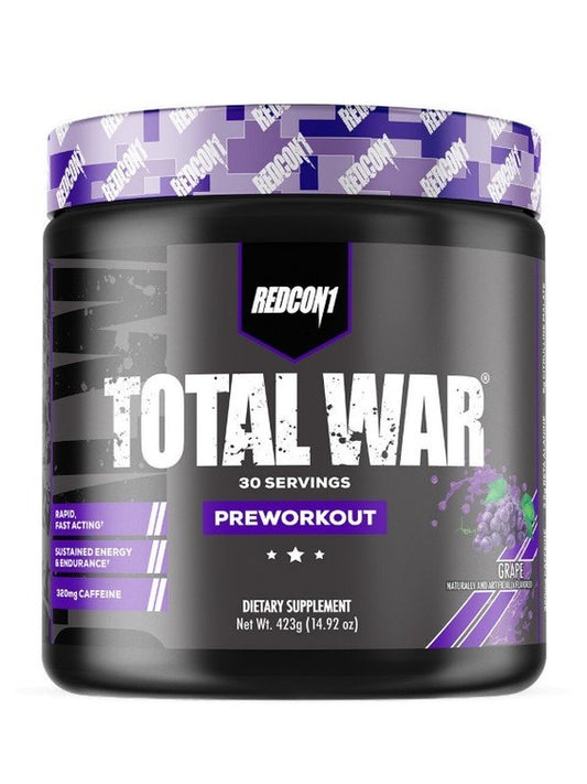 1-Total War - Preworkout, Grape - 423 grams 1