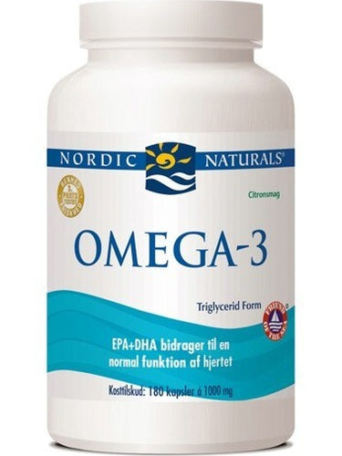 1-(Danish Label) Omega-3 Fiskeolie, 690mg Lemon - 180 softgels 1