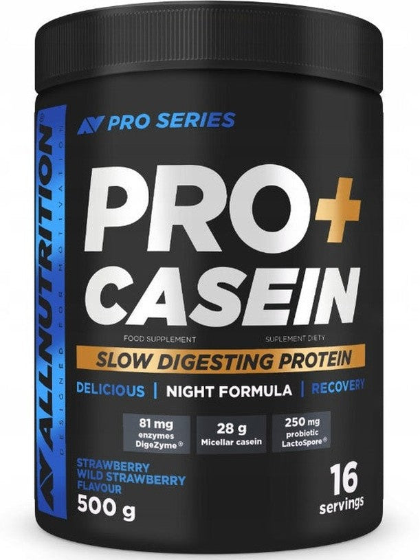 1-Pro+ Casein, Strawberry-Wild Strawberry - 500 grams 1