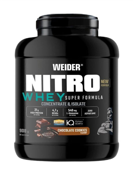 1-Nitro Whey Super Formula, Chocolate Cookies - 908 grams 1