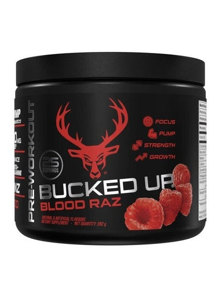 1-Bucked Up Pre-Workout, Blood Raz - 282 grams 1