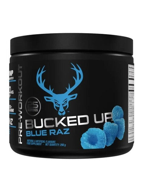 1-Bucked Up Pre-Workout, Blue Raz - 290 grams 1