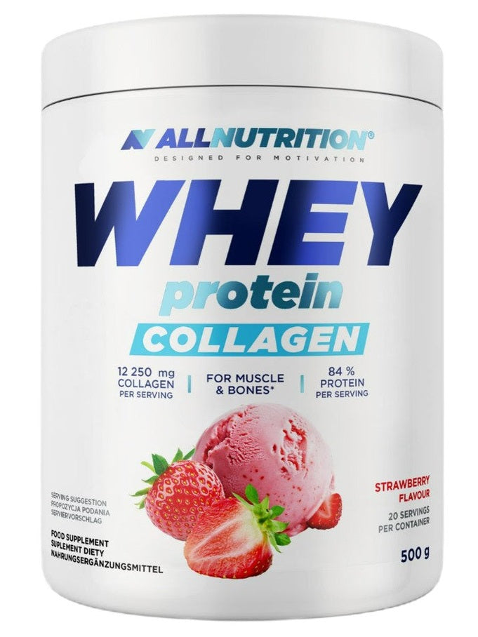 1-Whey Protein Collagen, Strawberry - 500 grams 1