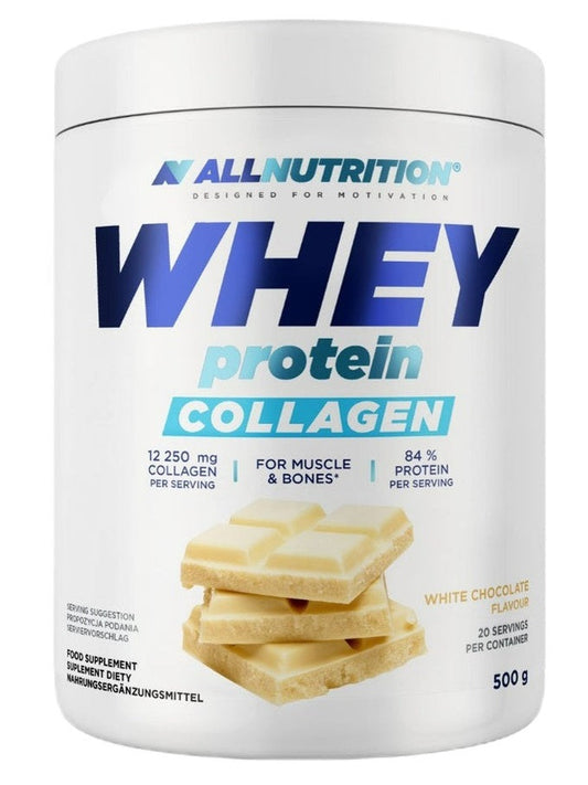 1-Whey Protein Collagen, White Chocolate - 500 grams 1